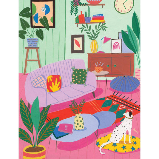 Pictura Living Room Birthday Card featuring heartfelt friendship message from me to you, with cozy living room design.