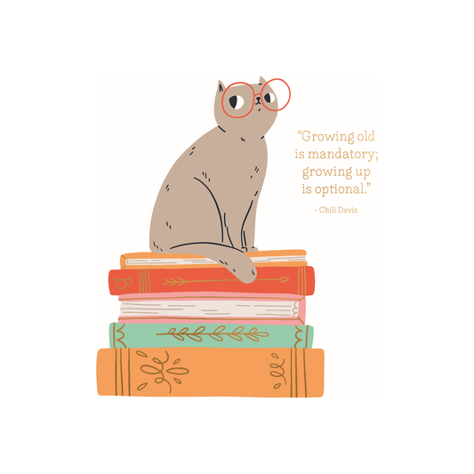 Pictura Glasses Cat Birthday Card featuring a cute cat wearing glasses, ideal for celebrating birthdays with a charming design.