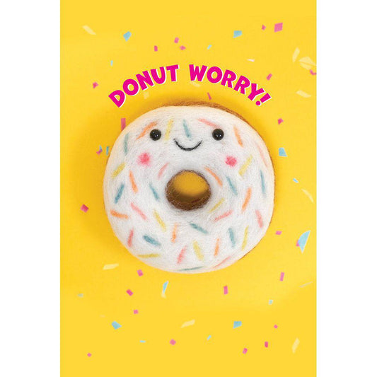 Pictura smiling donut birthday card with colorful donut illustration and cheerful message, perfect for celebrating birthdays.