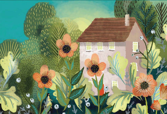 Sunrise House birthday card from Pictura with a warm sunrise scene and cheerful greeting for everyday occasions.