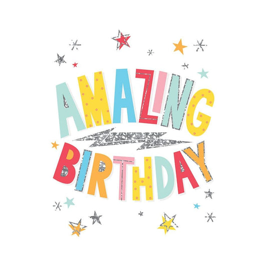 Pictura birthday card featuring colorful "Happy Birthday" design, suitable for everyday celebrations and greeting purposes.