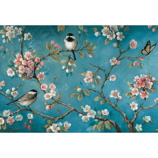 Colorful painted birds birthday card from Pictura featuring vibrant bird illustrations on a cheerful greeting card.