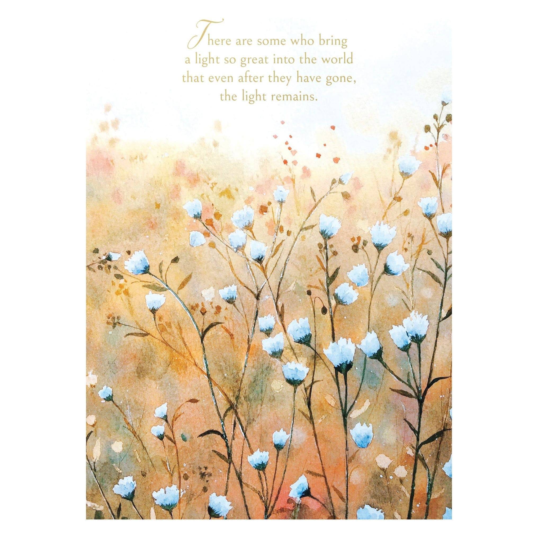 Pictura Little Blossoms Sympathy Card featuring a delicate floral design on an everyday card for expressing condolences