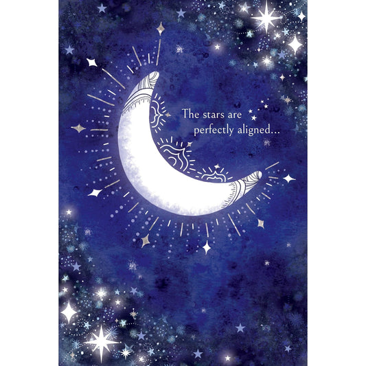 Celestial Night Sky birthday card from Pictura featuring a starry night design, suitable for everyday occasions.