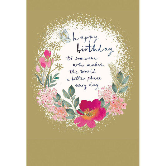Colorful rainbow birthday cake greeting card by Pictura featuring vibrant cake illustration for birthday celebrations.