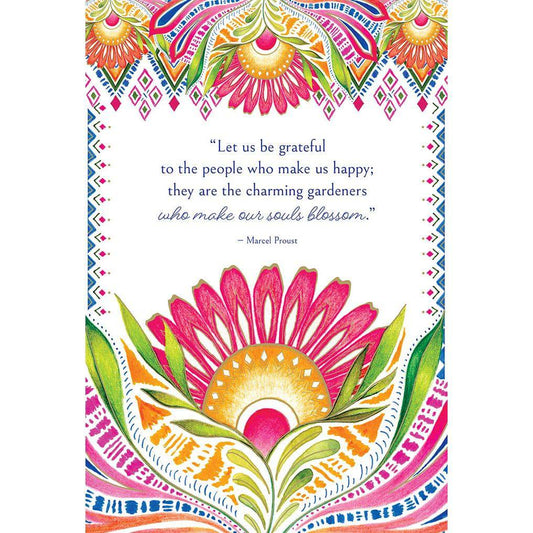 Pictura Flower Rise birthday card featuring colorful floral design for friends, suitable for everyday greeting occasions.