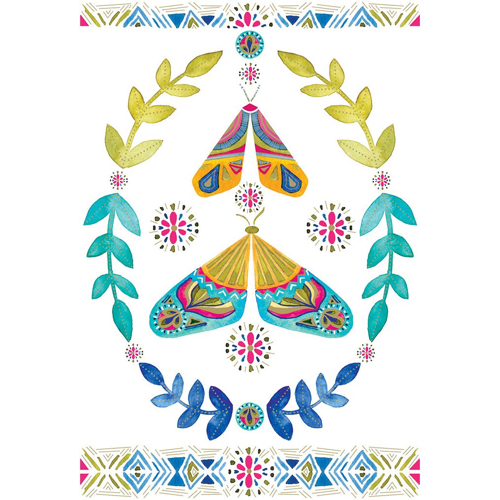 Magic Moths Note Card