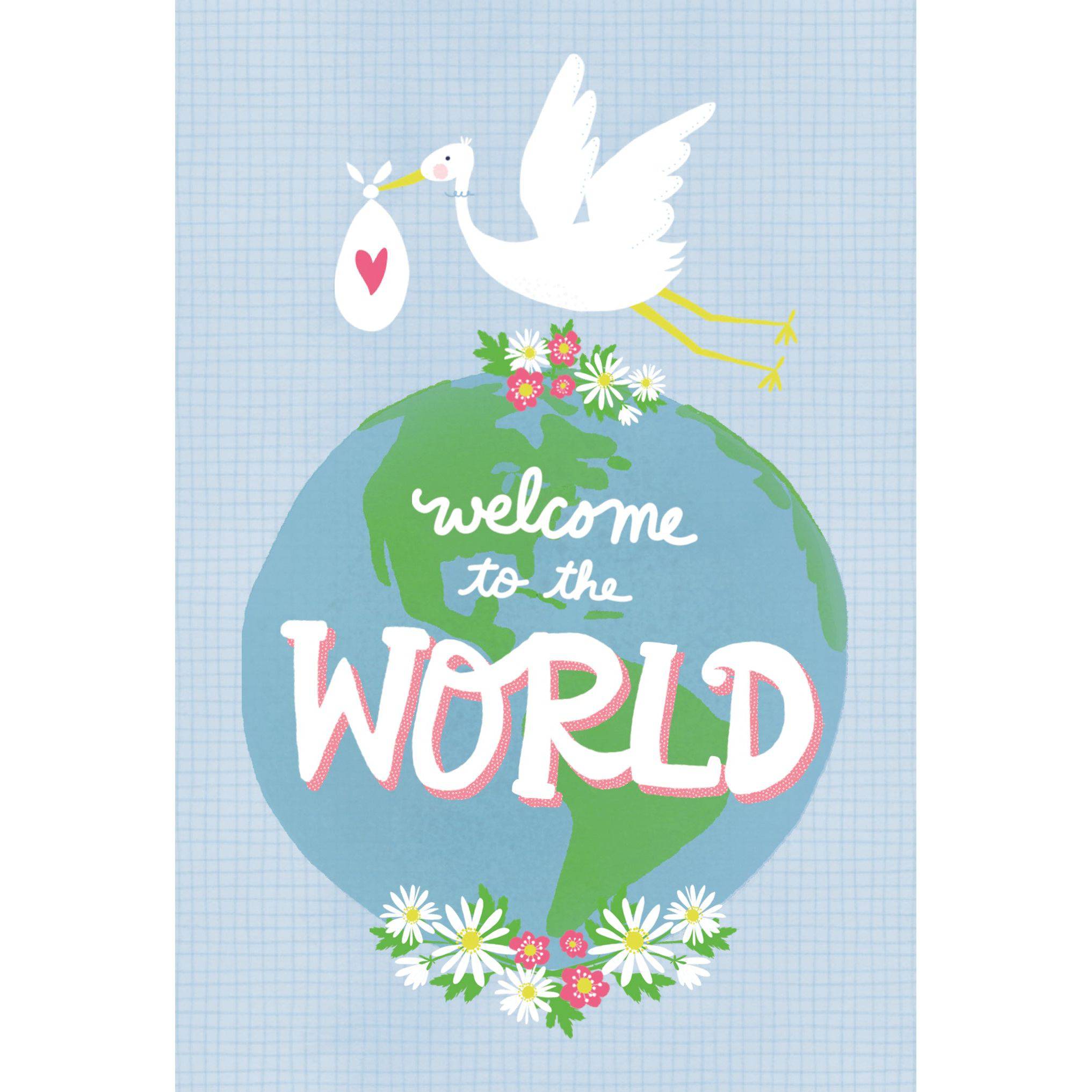 Pictura Welcome To The World baby card from the everyday cards collection, featuring a colorful, celebratory design for new arrivals.