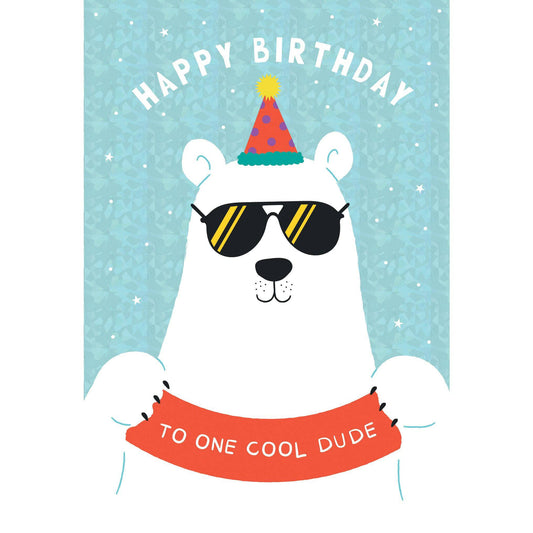Pictura Polar Bear birthday card for him, featuring a cute polar bear illustration on an everyday greeting card.