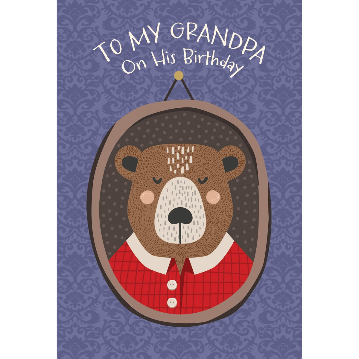 Pictura Papa Bear birthday card for grandfather, featuring a cute bear design and celebratory message on a colorful card.