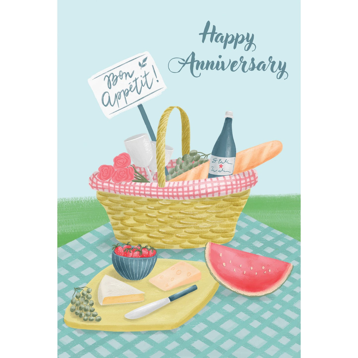 Bon Apetit Anniversary Card