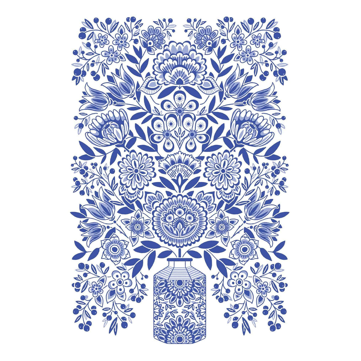 Pictura Delft Vase blank note card from the Everyday Cards collection, featuring a simple, elegant design with a Delft vase illustration.