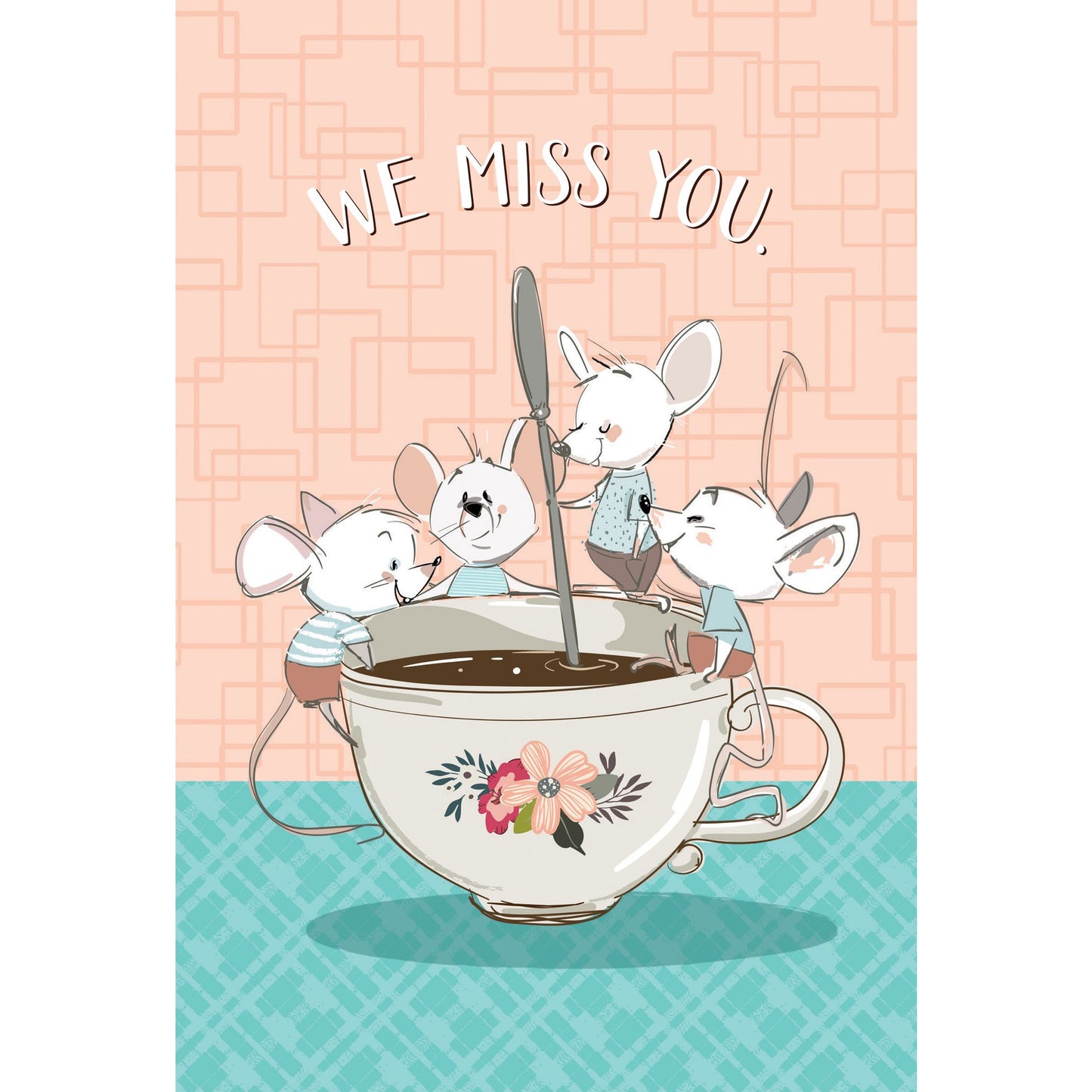 Teacup Mice Get Well Card From all