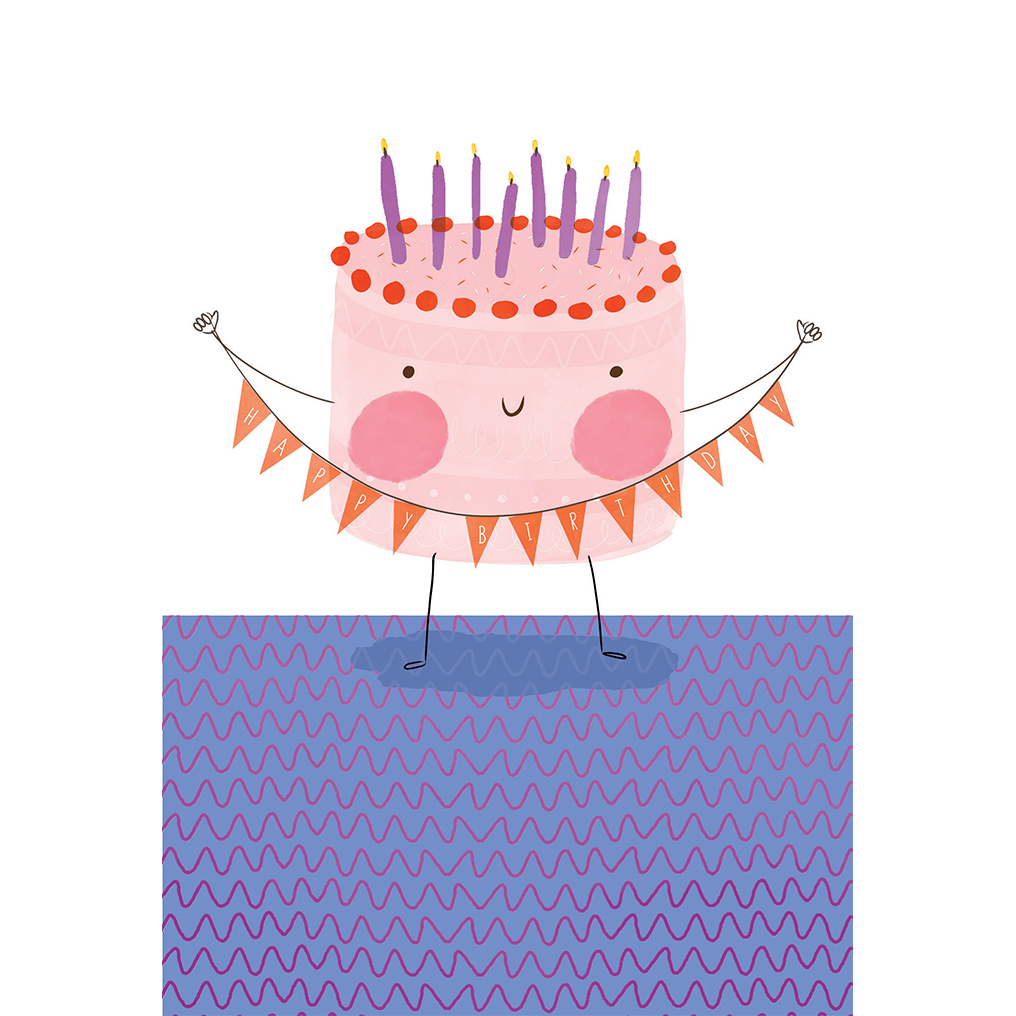Cute Cake Birthday Card