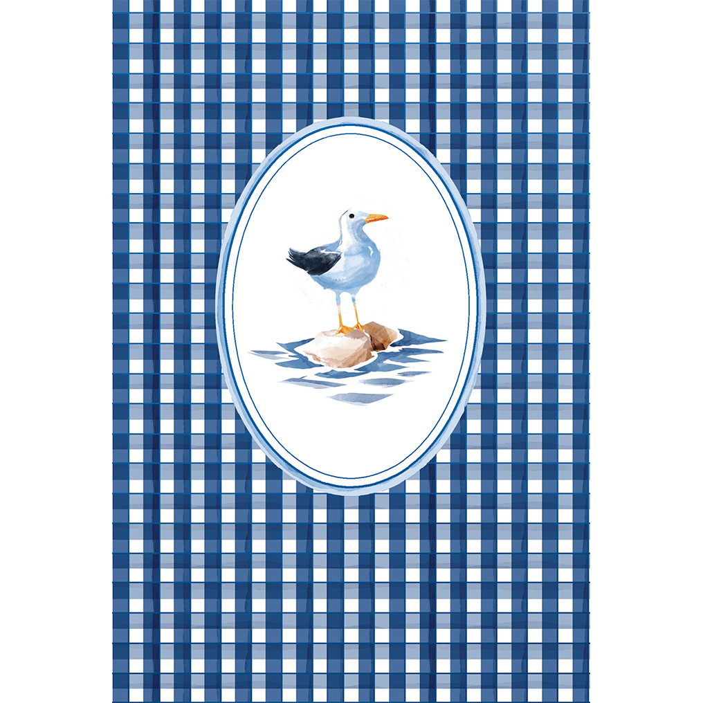 Seagull blank note card from Cardmore's everyday cards collection, featuring a detailed illustration of a seagull on quality paper.