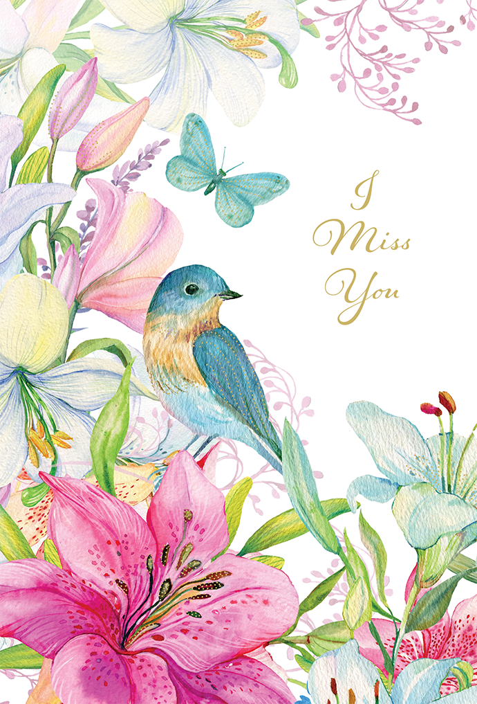 Bird Miss You Friendship Card