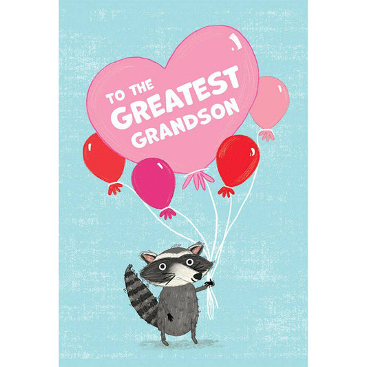 Valentine's Day card for grandson by Pictura featuring colorful hearts and loving message for special occasion.