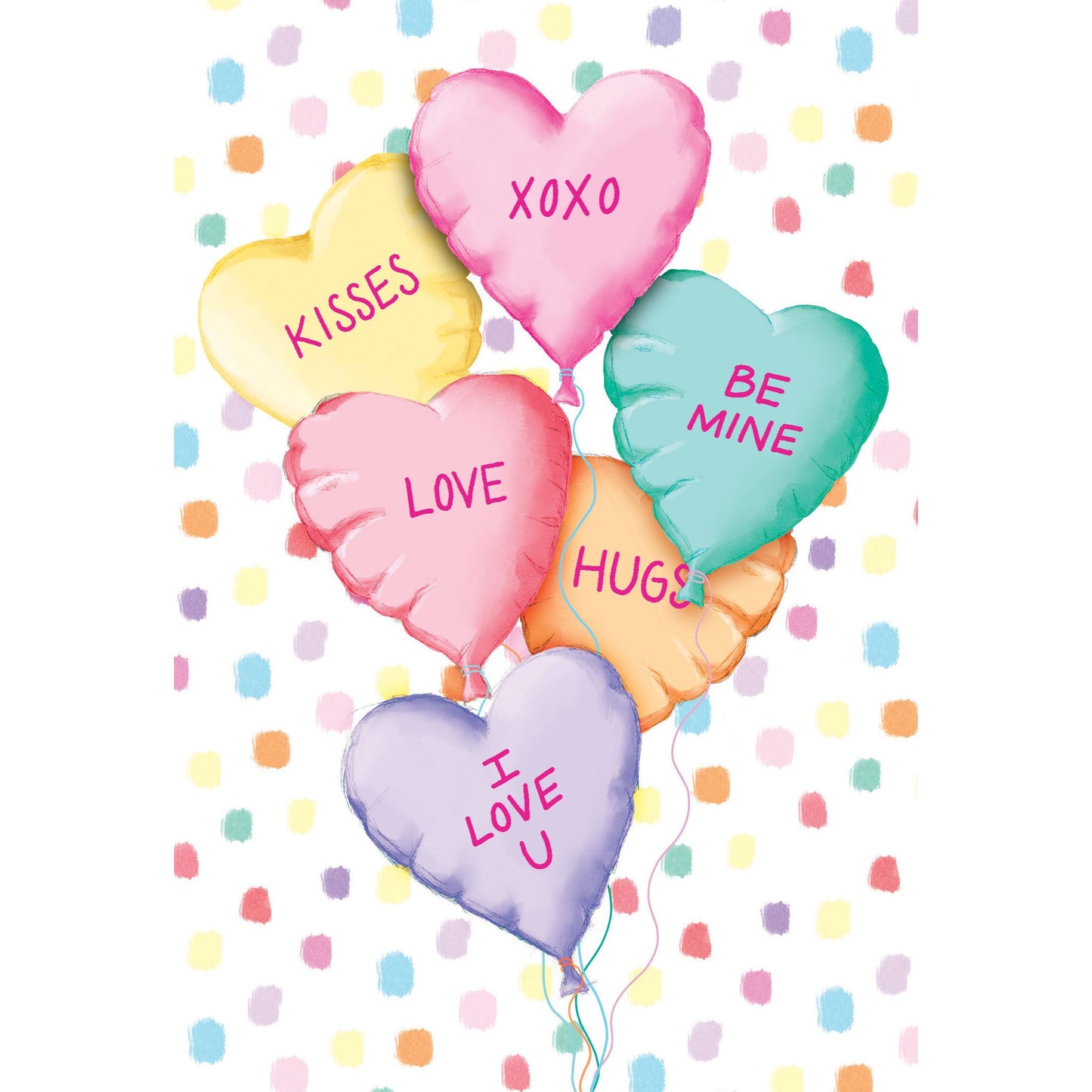 Vday Balloons Valentine's Day Card