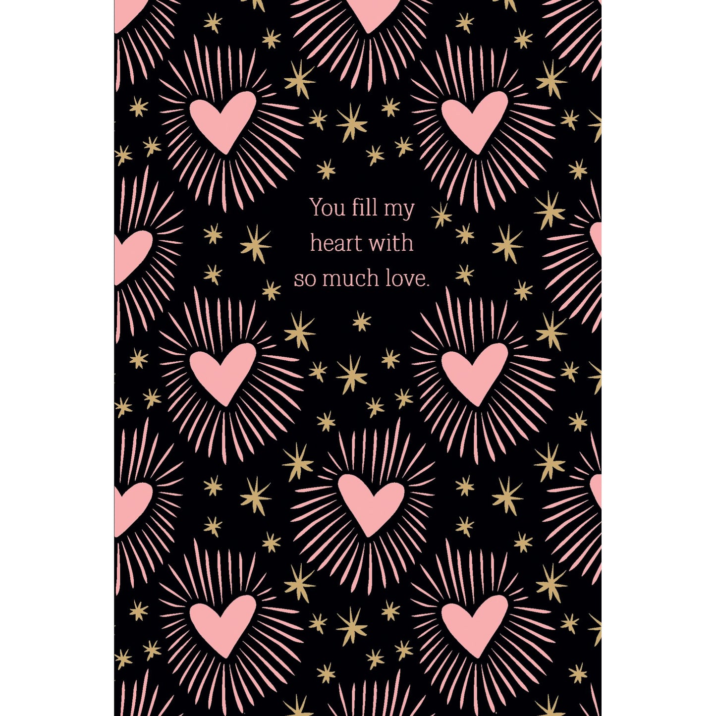 Shining Hearts Valentine's Day Card