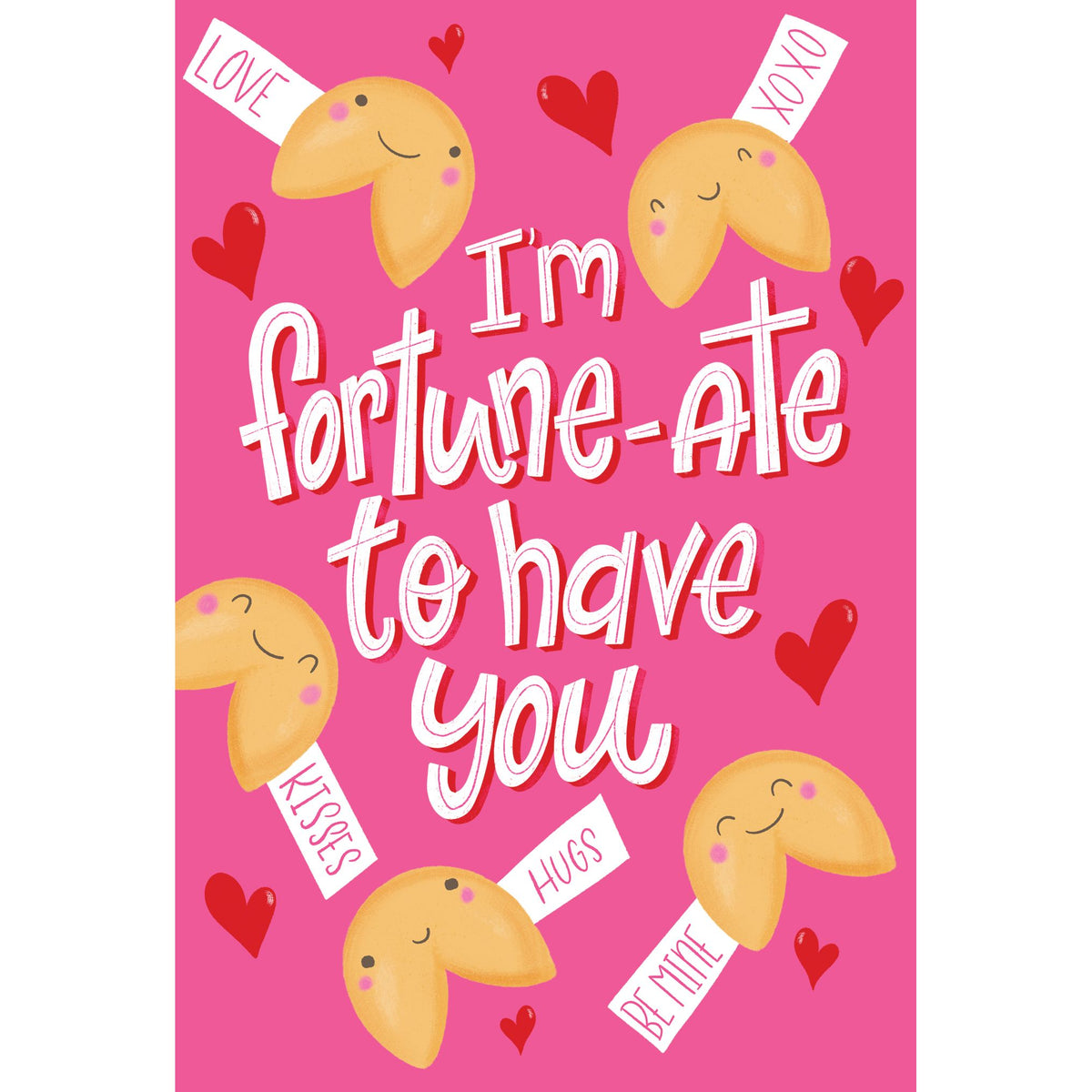 Pictura Fortune Cookie Valentine's Day card for someone special with festive fortune cookie design