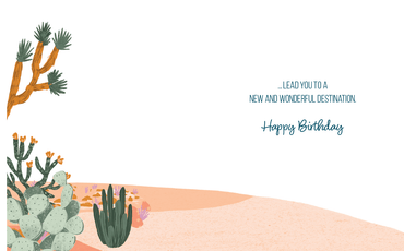 Pictura From Me To You birthday greeting card featuring colorful floral design and heartfelt message inside.