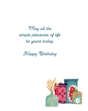 Pink birthday greeting card from Pictura titled "From Me To You" with floral design and heartfelt message inside.
