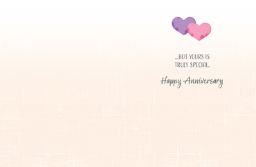From Me To You anniversary greeting card by Pictura with floral design and heartfelt message on white background.