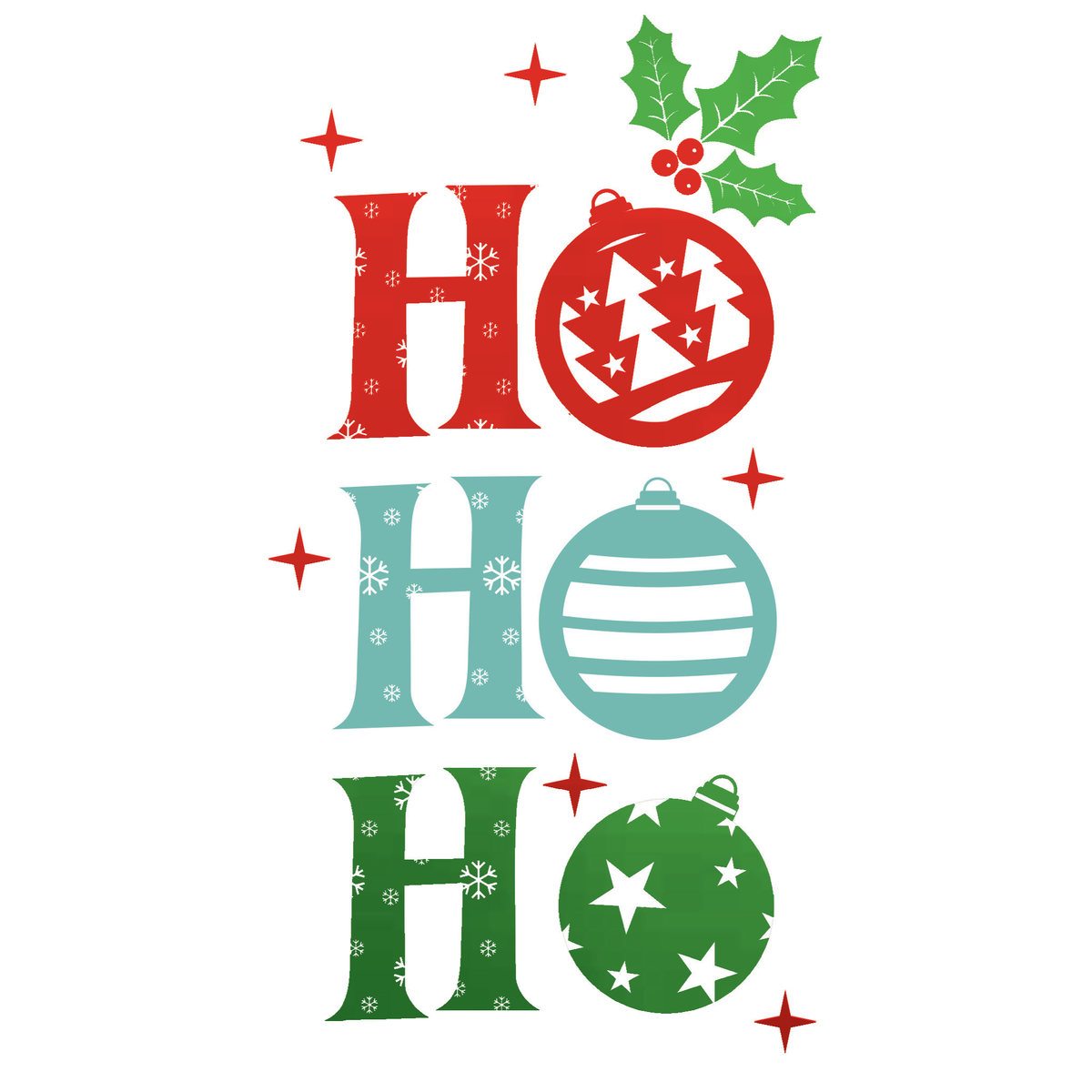 Ho Ho Ho Christmas Card Money Holder