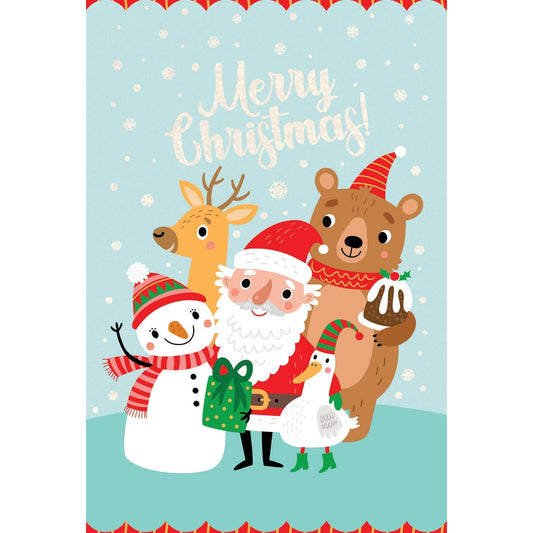 Festive Christmas Friends greeting card from Pictura featuring seasonal holiday design with cheerful holiday characters.