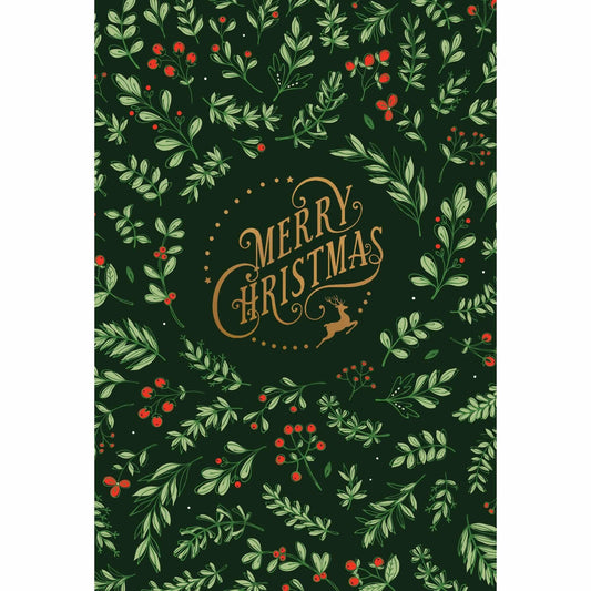 Pictura Christmas card featuring a festive design with "Wish You A Very Merry Christmas" message for brother and family.