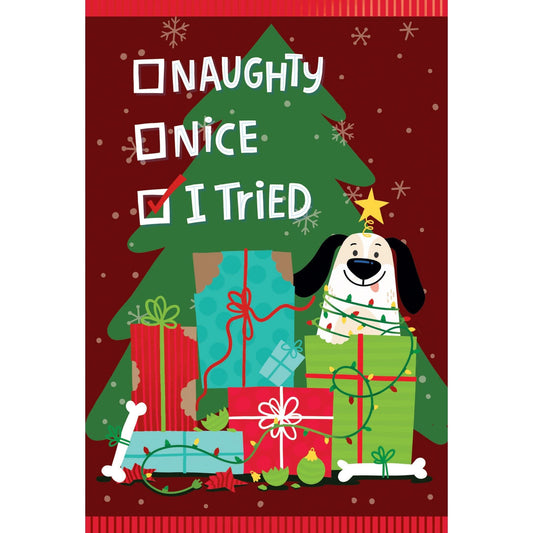 Dog Christmas card from Pictura featuring a festive seasonal design with a humorous message and holiday-themed imagery.