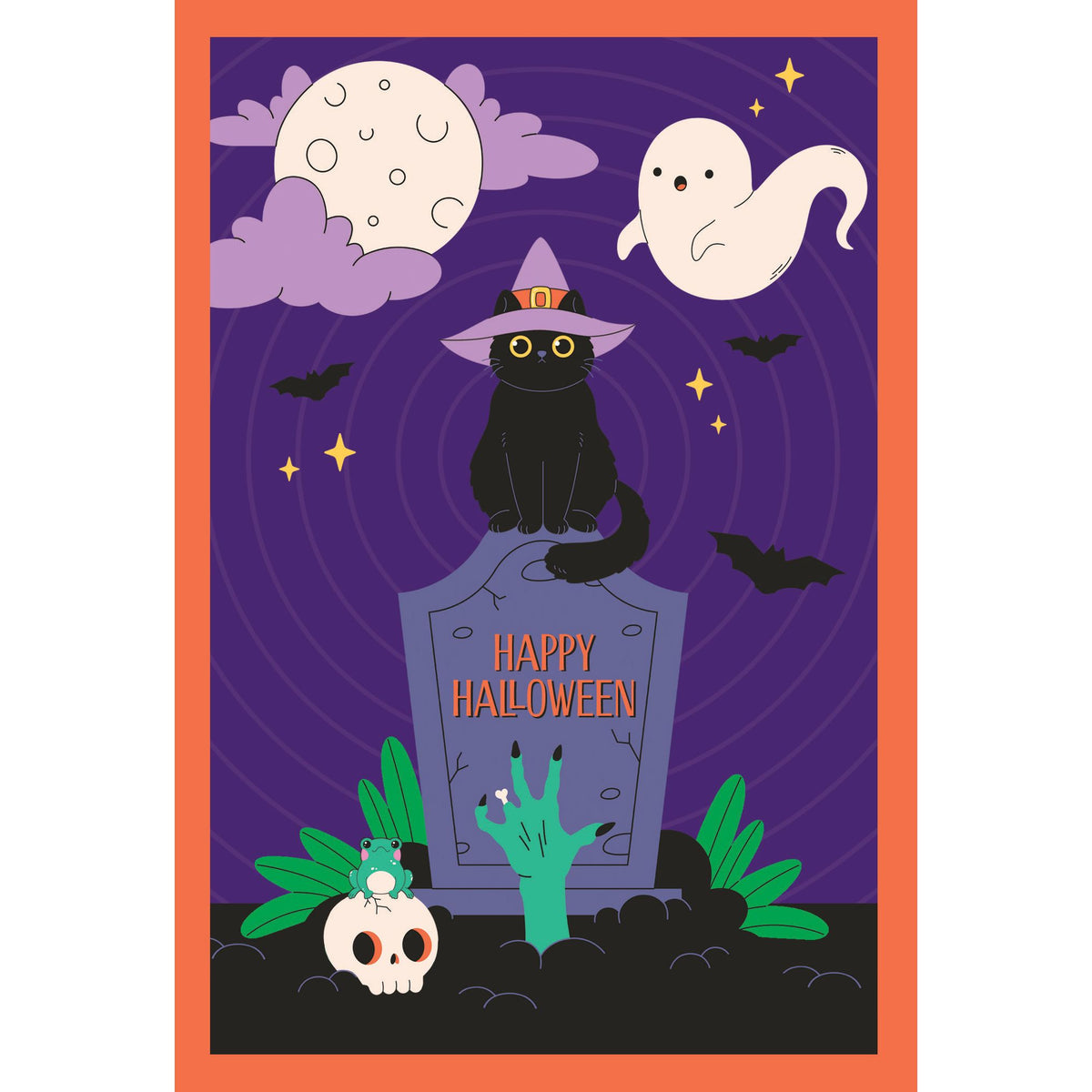 Zombie Hand Halloween Card