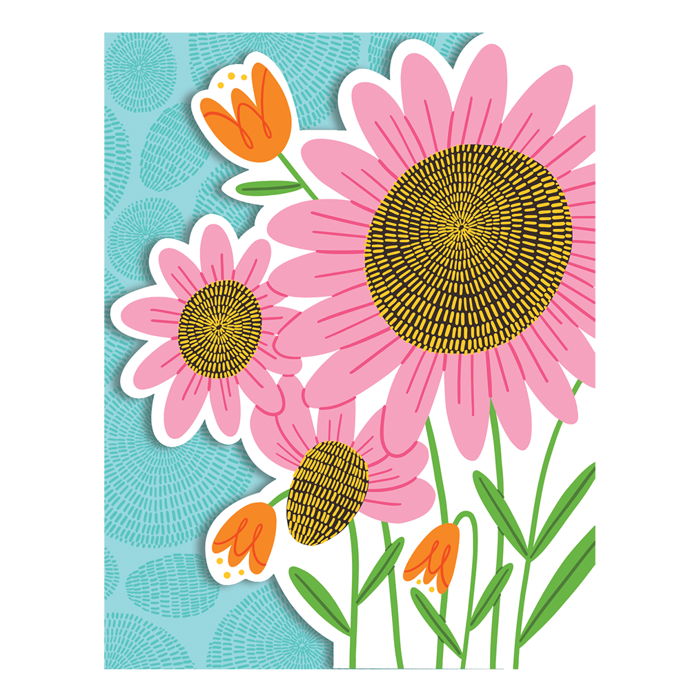 Pink floral pocket purse pad by Pictura with a soft fabric cover and floral pattern, designed for compact purse organization.