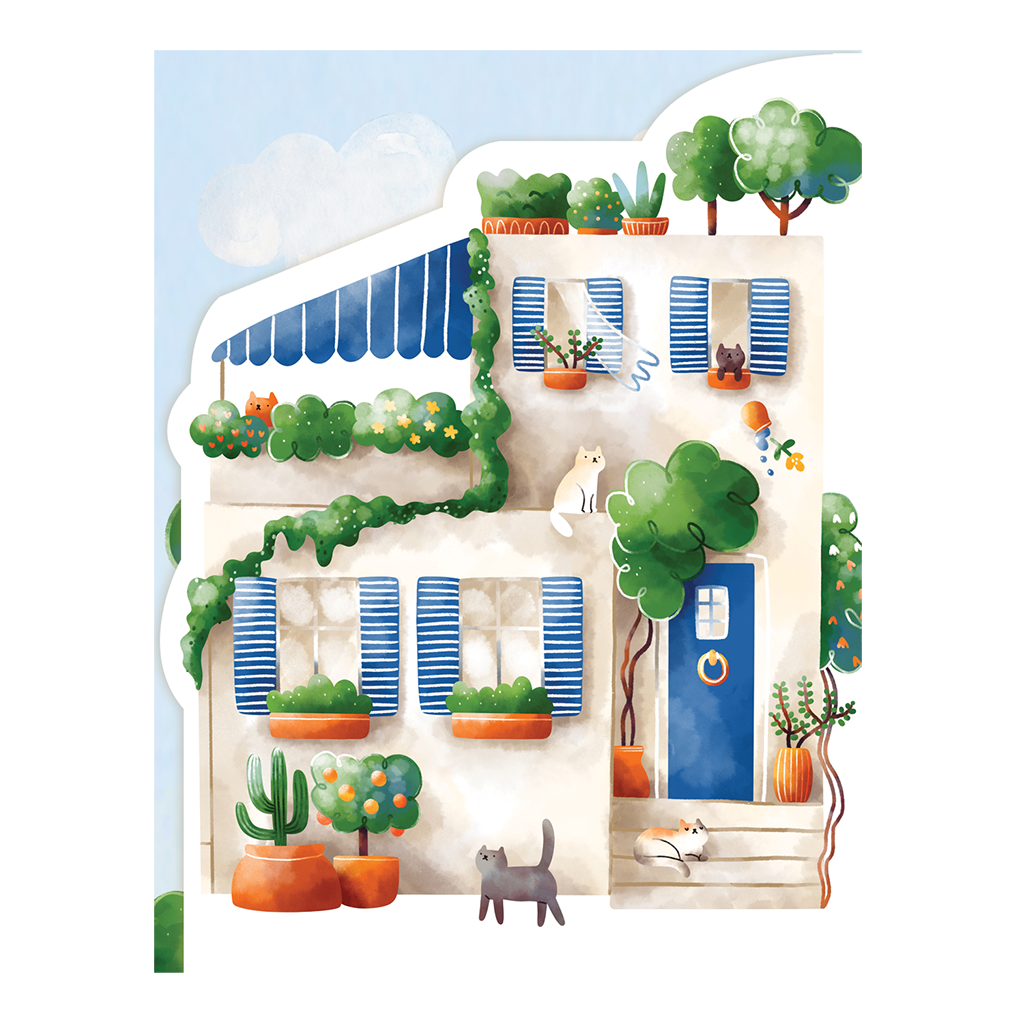 Purse Pad - Cat House