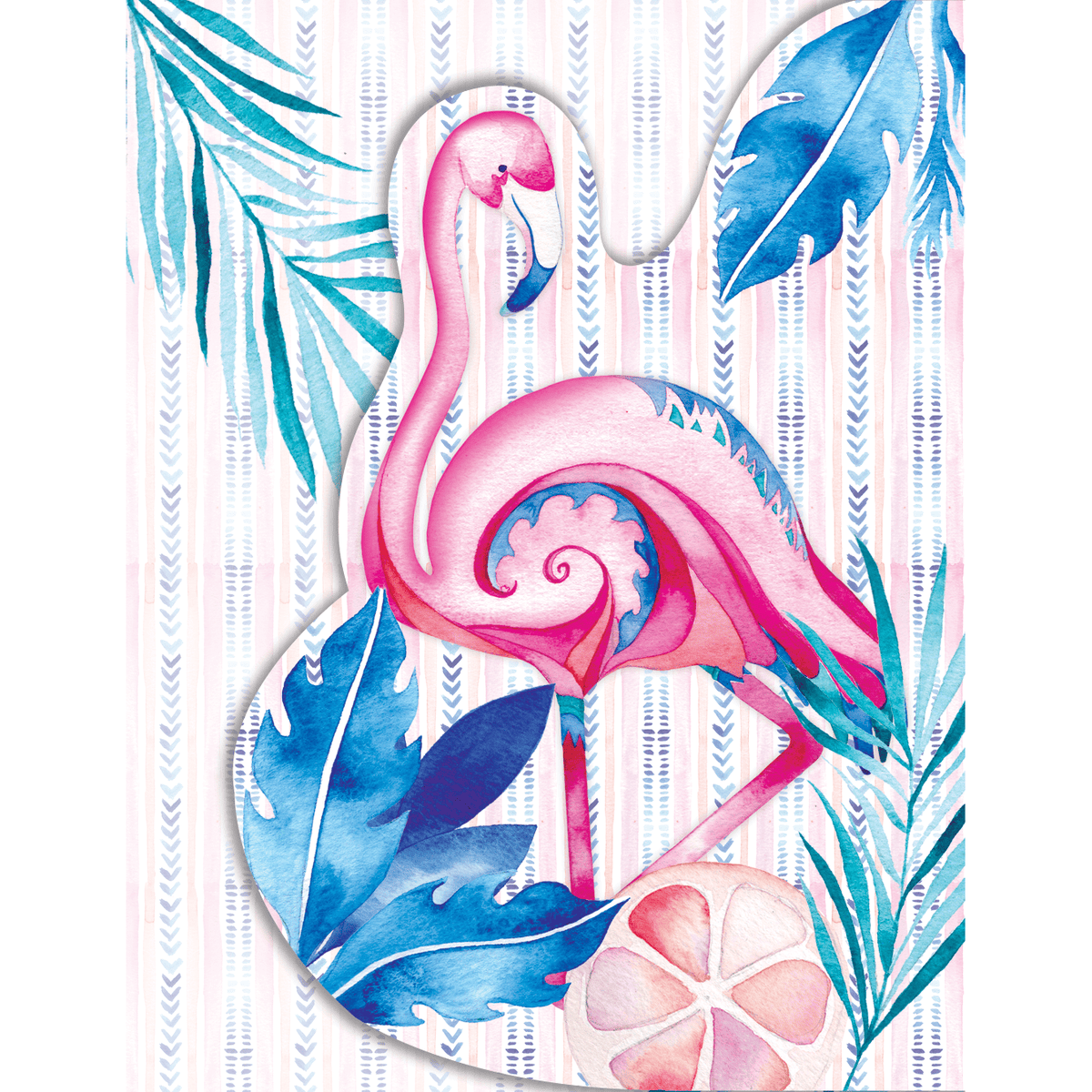 Pictura Flamingo Purse Pad showing a soft, pink flamingo design on a compact, cushioned purse protector for handbags.