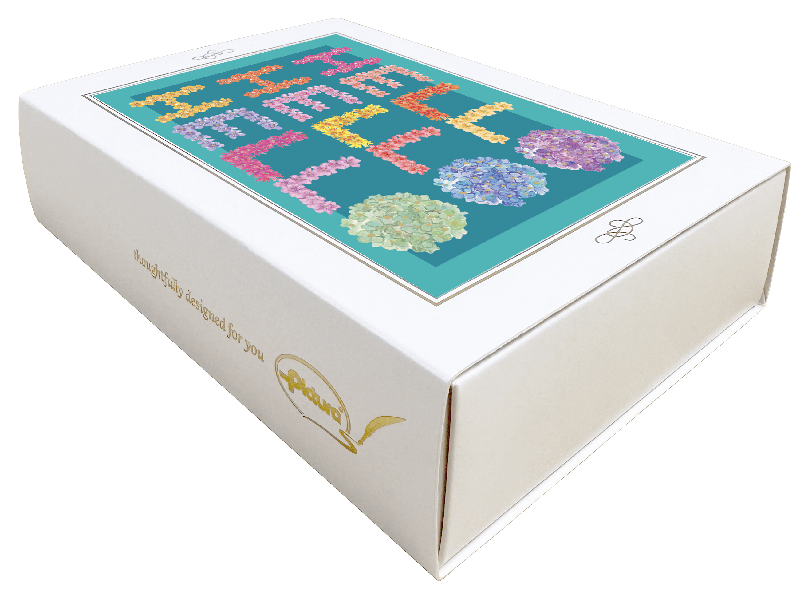 Pictura Hello Flowers boxed notes set of blank cards with floral design, perfect for personalized messages and stationery.