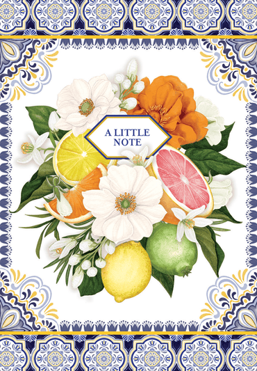 Pictura Citrus Boxed Notes blank cards with bright citrus fruit illustrations, perfect for personalized messages and note-taking.