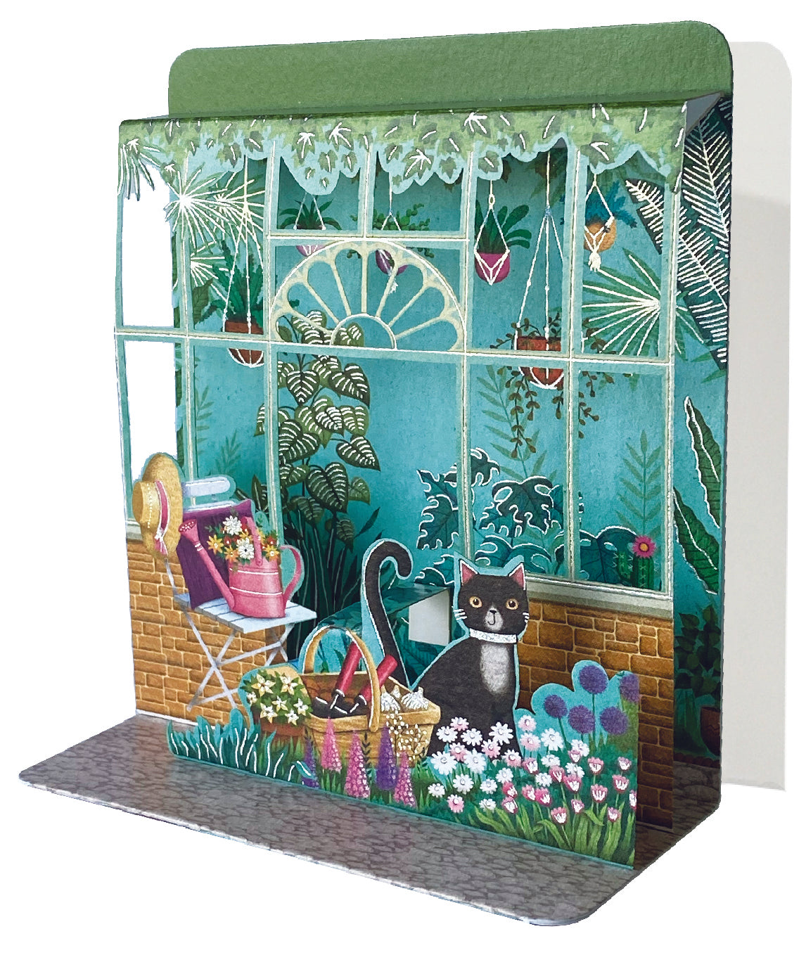 SMALL POPUP-CAT IN GARDEN