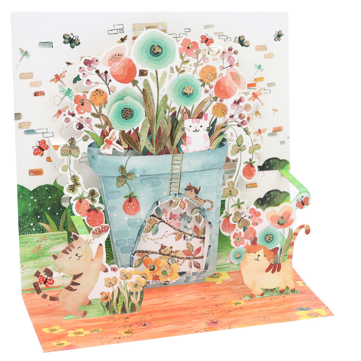 Playful Kittens Pop-up Large 3D Card