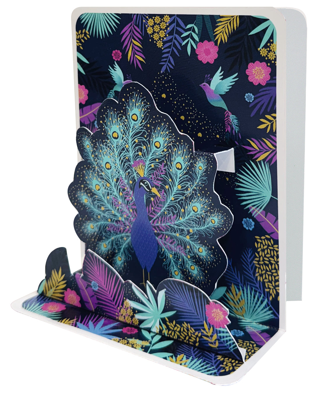 Peacock Small Pop Up Card