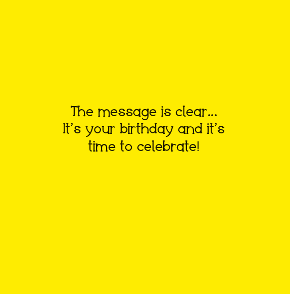 Pictura Messages Birthday Card by Eric Decetis featuring colorful, cheerful design for celebrating birthdays.