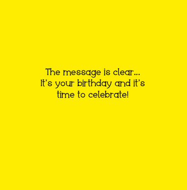 Pictura Messages Birthday Card by Eric Decetis featuring colorful, cheerful design for celebrating birthdays.
