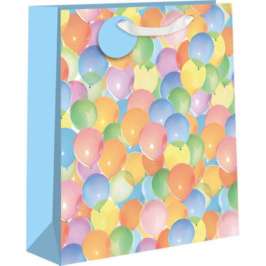 Large Pictura gift bags with colorful balloon designs, perfect for party presents and celebrations.