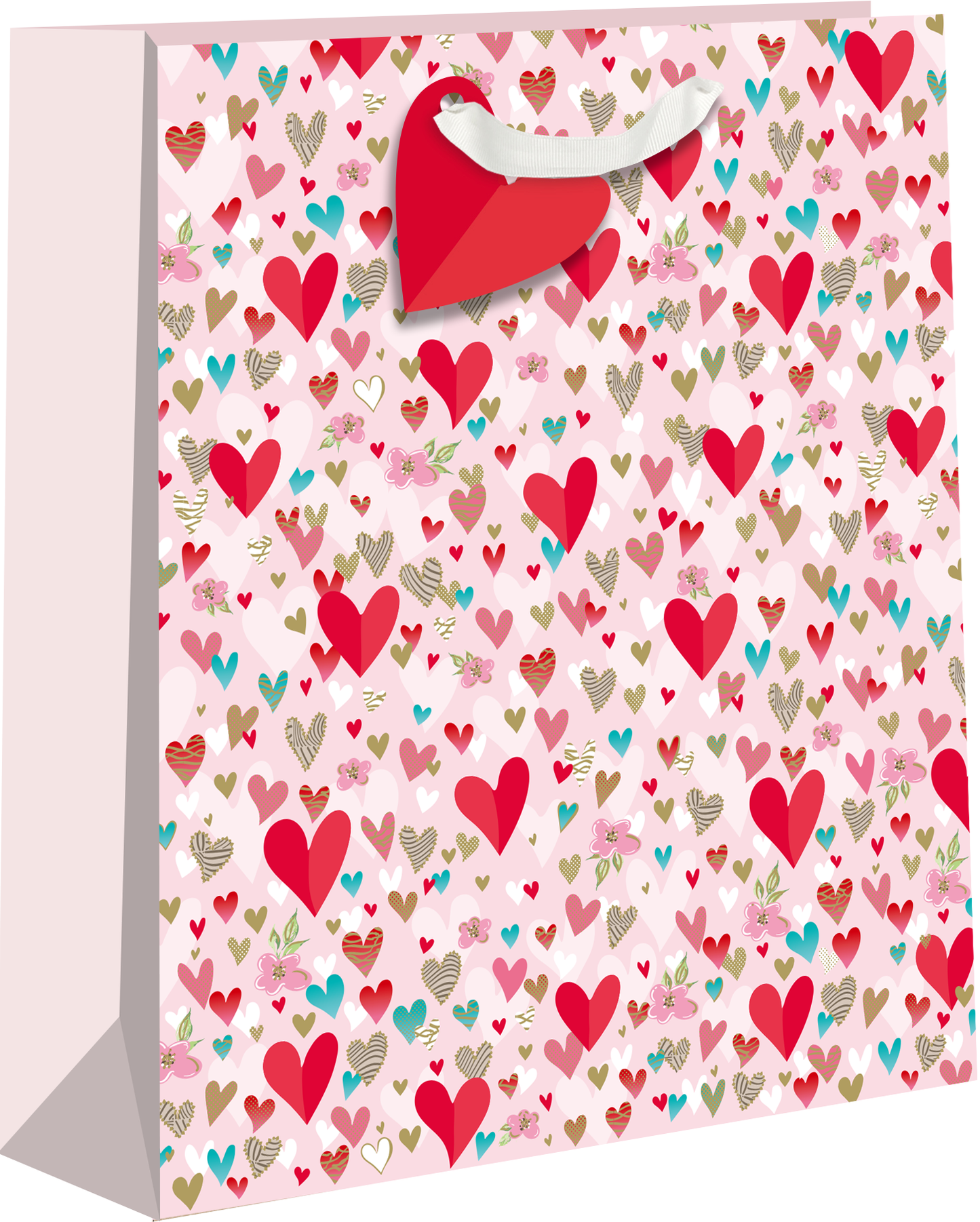 Large Gift Bags - Flowers & Hearts