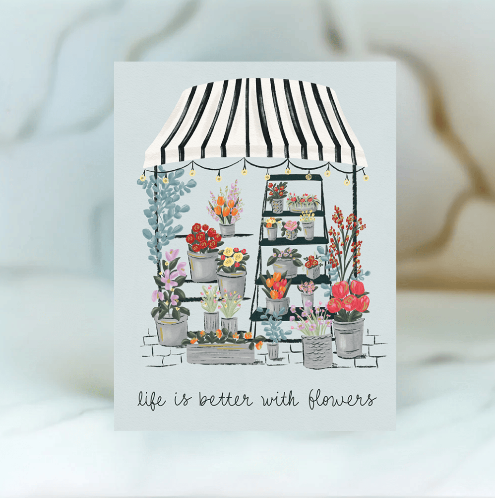Pictura From Me To You florist stand birthday card featuring floral design and heartfelt message, displayed on a white background.