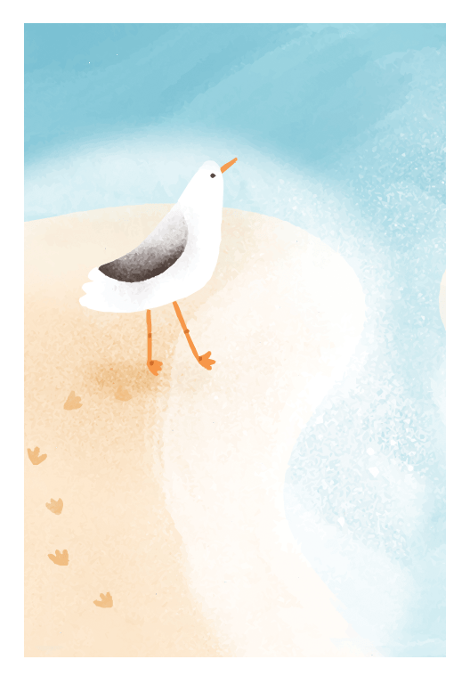 Seagulls Smart Cloth pouch by Pictura featuring a sleek design for cleaning and maintaining smart devices.