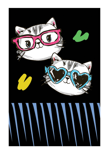 Smart Cloth - Sunglasses Cat