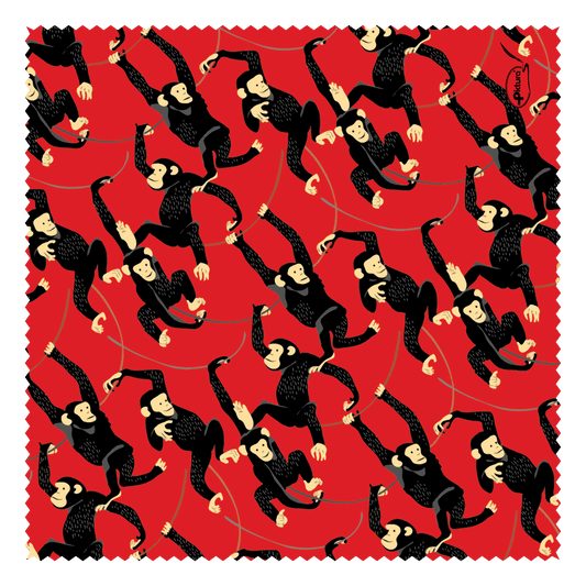 Pictura Monkeys Smart Cloth showcasing colorful fabric with playful monkey patterns, designed for versatile cleaning and protection.