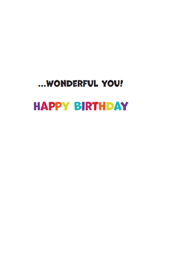 Colorful rainbow birthday card from Pictura featuring vibrant rainbow design on a cheerful everyday card.