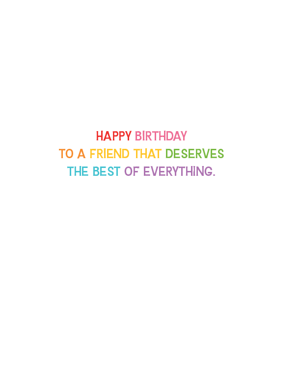 Pictura You Have Me birthday card for friends featuring colorful floral design and heartfelt message on smooth cardstock.